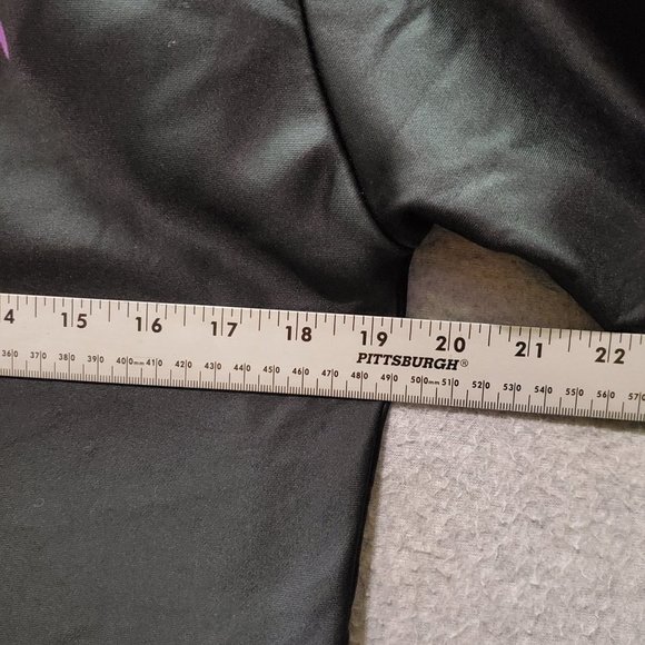 Anime Girl Men Sweatshirt Medium Black Graphic‎ Print Purple Hair Pullover - Picture 5 of 7